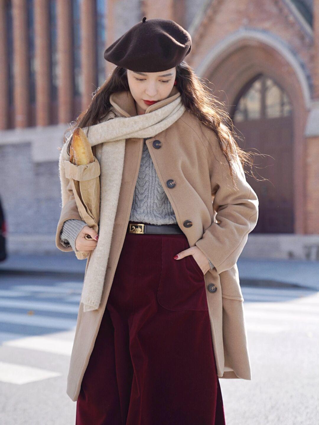 驼色羊绒大衣最佳颜色,驼色大衣推荐什么年纪