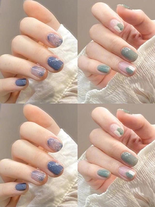 40到50岁干净显白美甲颜色,2021最火美甲显白颜色渐变图片