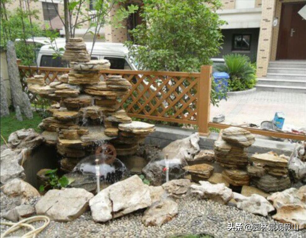 假山水池如何制作,屋顶假山水池设计