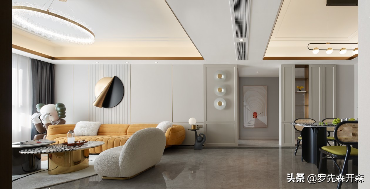 139平精装房装修改造设计效果图,138平米带精装修改造