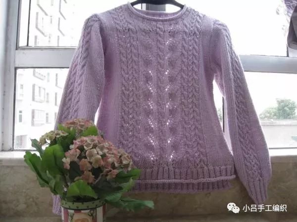 宽松针织套头毛衣图解,前短后长休闲毛衣外搭