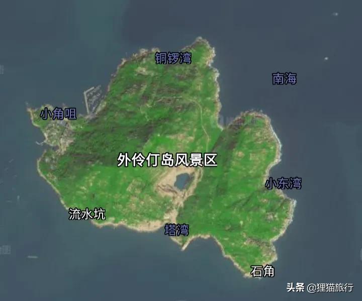 深圳内伶仃岛地图,深圳内伶仃岛可以上去吗
