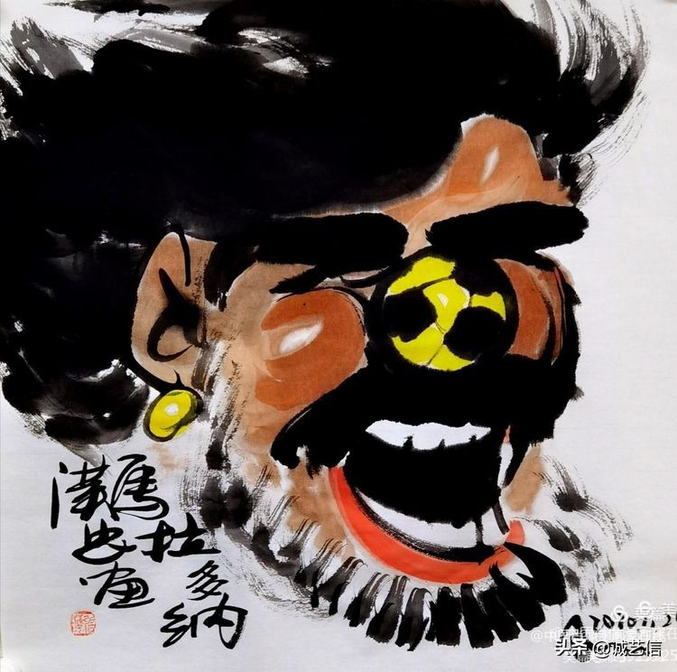 马拉多纳高清漫画壁纸,马拉多纳漫画