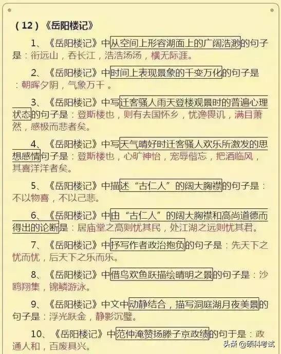 初中语文基础知识积累和易错题,初中语文知识点总结中考语文必备