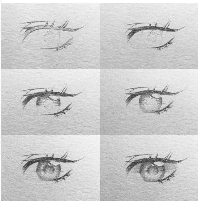 动漫人物的头型和眼睛怎么画漂亮,动漫人物绘画简单漂亮女孩的眼睛