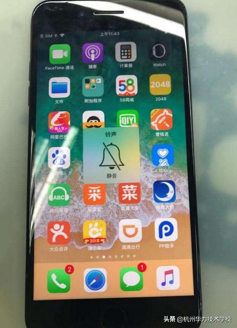 维修iPhone7P手机有铃声无振动-杭州华力学校