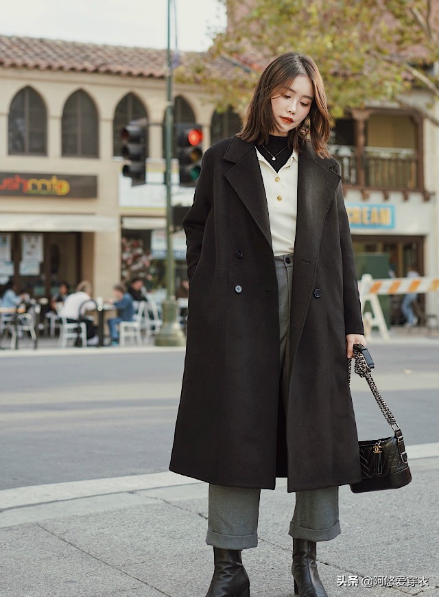 矮个子微胖145-150裤子加绒修身,个矮腿粗女生穿衣搭配