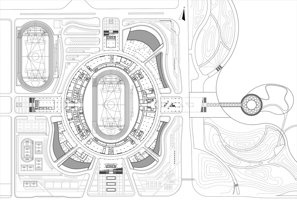 咸阳市奥林匹克体育中心,奥体中心体育馆设计理念