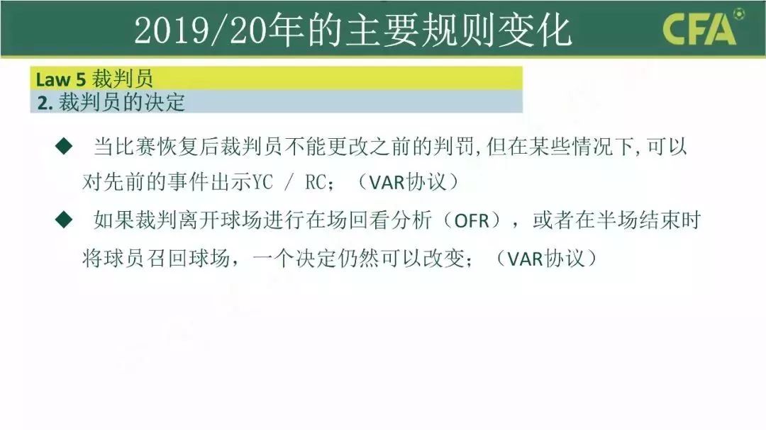 足球人墙新规,足球新规