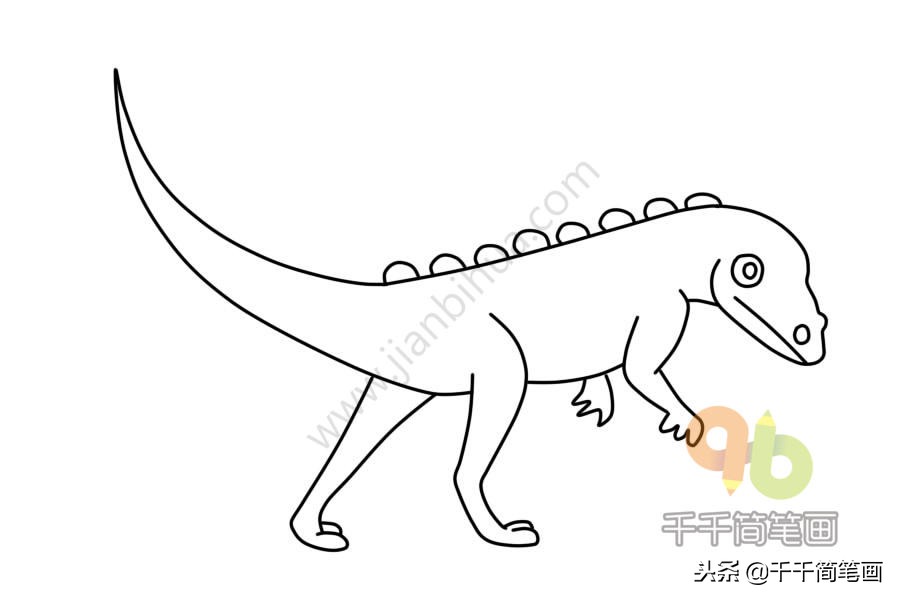 简笔画100个恐龙9-10岁,儿童简笔画恐龙大全简单又漂亮