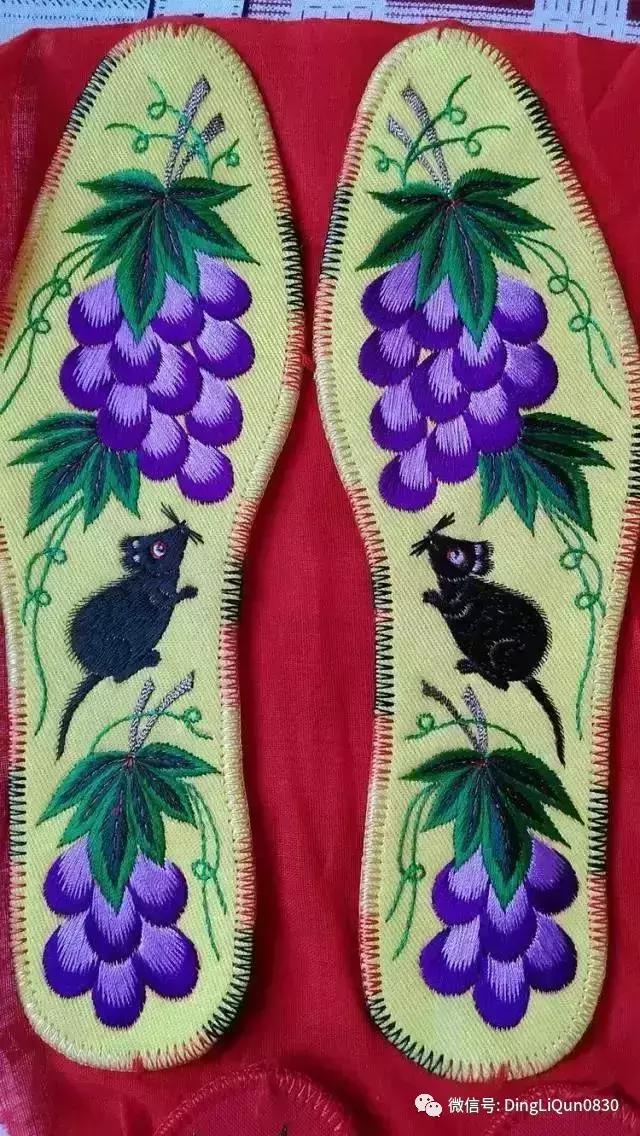 刺绣作品简单的,老式刺绣喜字的鞋垫刺绣方法