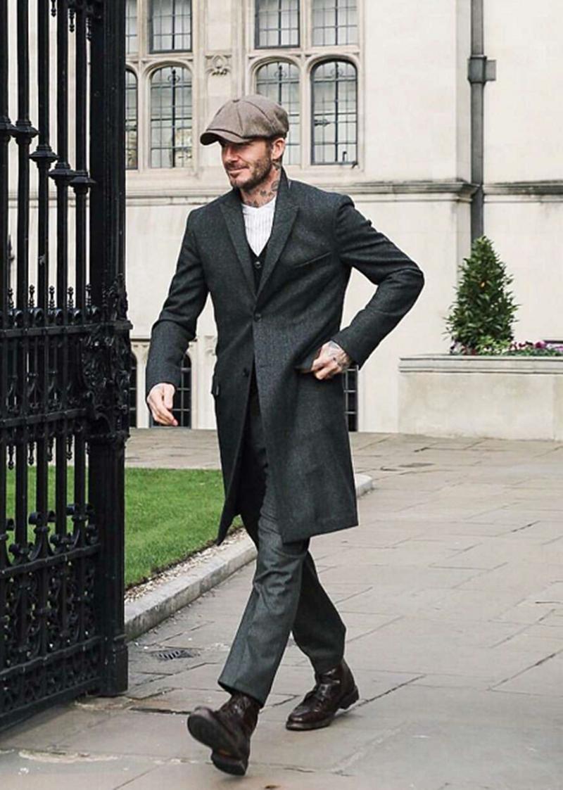贝克汉姆的经典穿搭,贝克汉姆英伦风穿搭