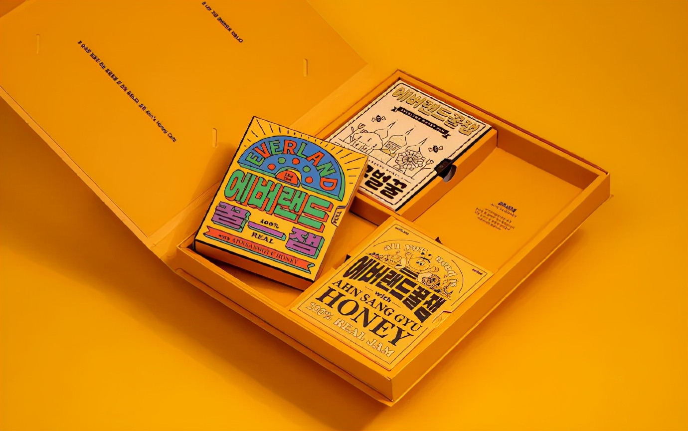 蜂蜜插画包装设计创意,高端蜂蜜产品包装设计