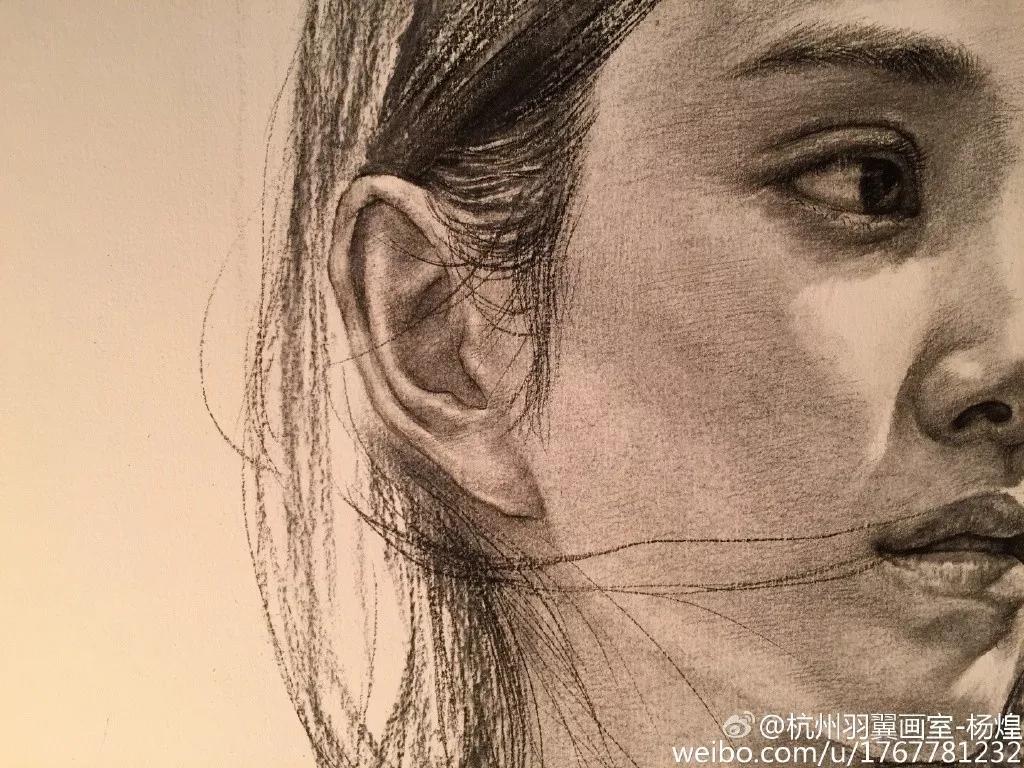 他笔下的女子油画细腻唯美,古典美女画唯美古风素描