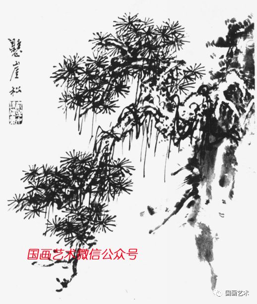 俞子才画松视频,如何快速画松树国画