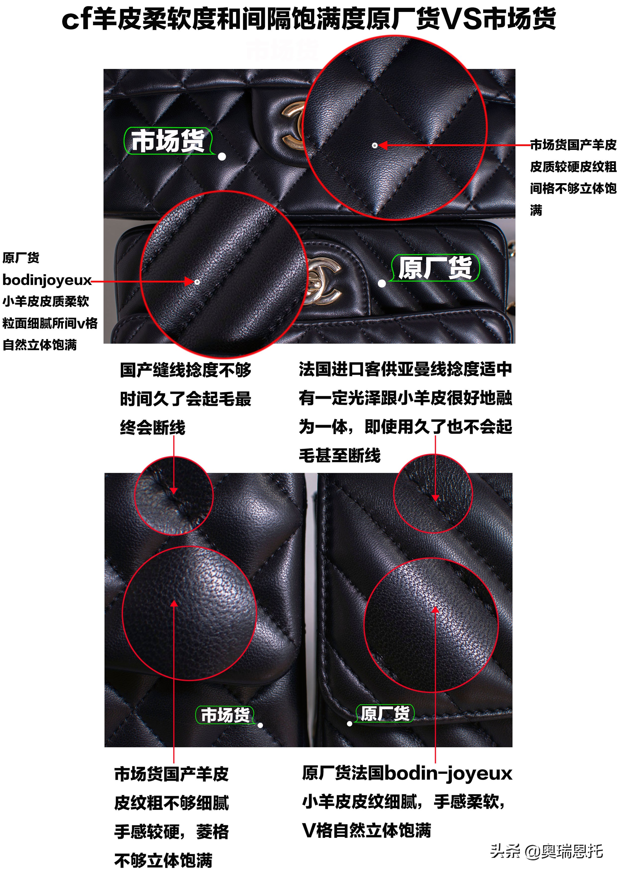 chanel真假鉴别,chanelcf正品都是一样大的吗