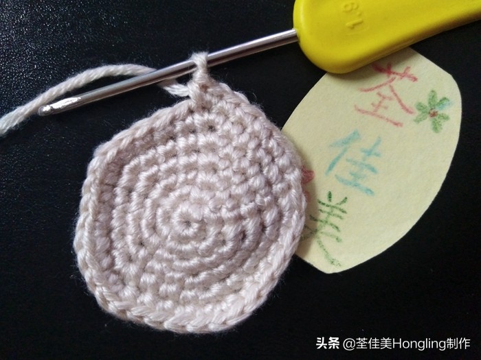 马蹄莲花的钩织教程,马蹄莲宽叶子的钩织教程