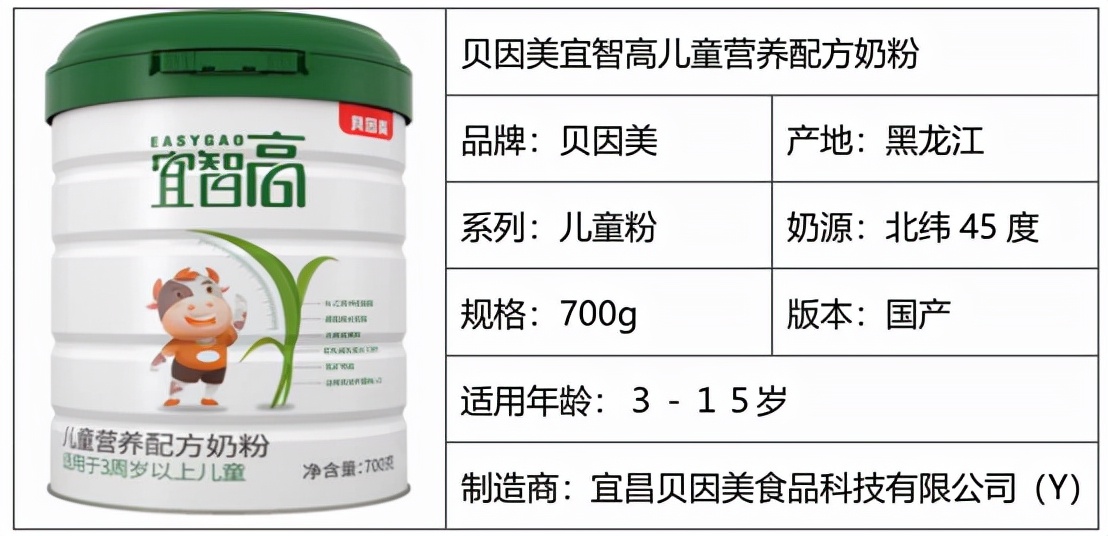 贝因美宜智高儿童成长配方奶粉,贝因美宜智美儿童奶粉