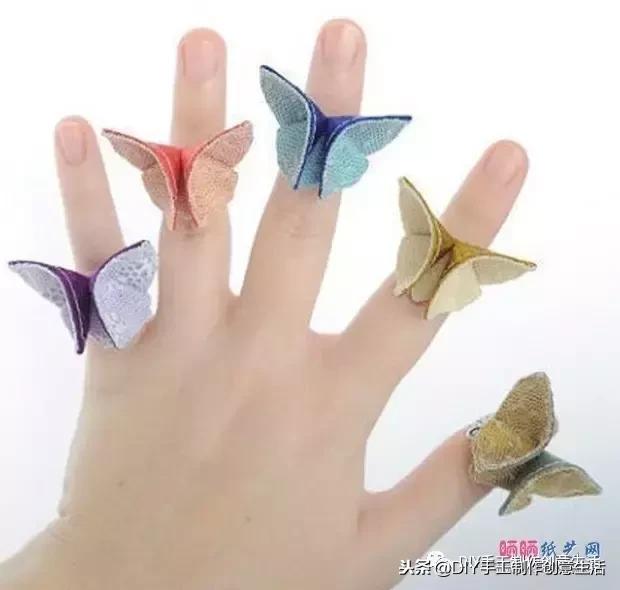 可以折叠的蝴蝶折纸,蝴蝶折纸用长方形纸