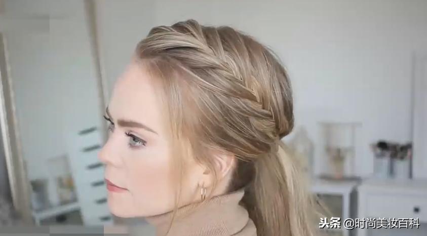 法式的鱼骨辫发型怎么扎,鱼骨双马尾辫的发型