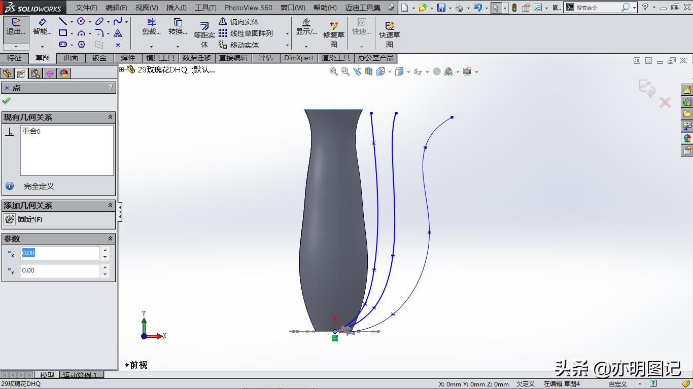 solidworks玫瑰花建模教程,玫瑰花建模solidworks尺寸图