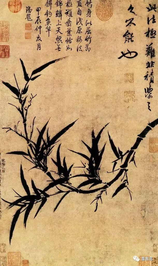 当代画墨竹大师的画,墨竹图绘画欣赏