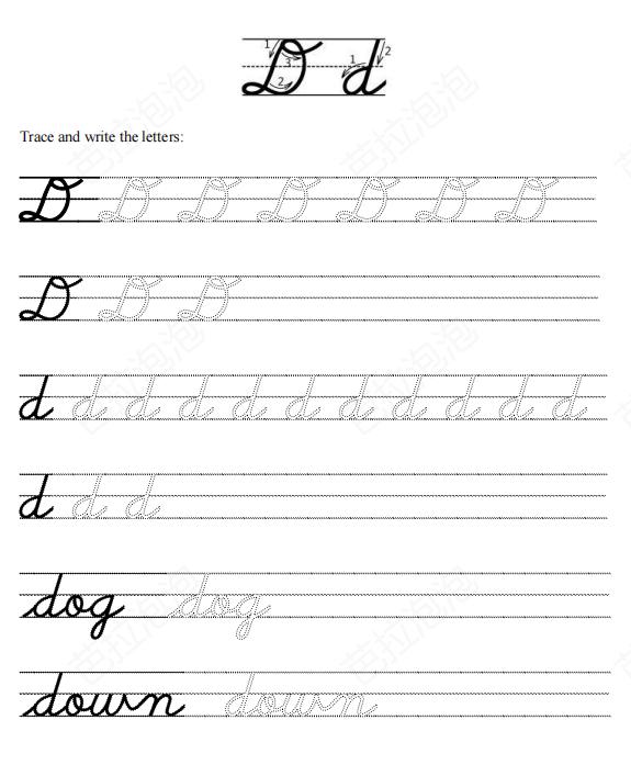 英文26字母连笔字帖,英语字母书法入门基础教程