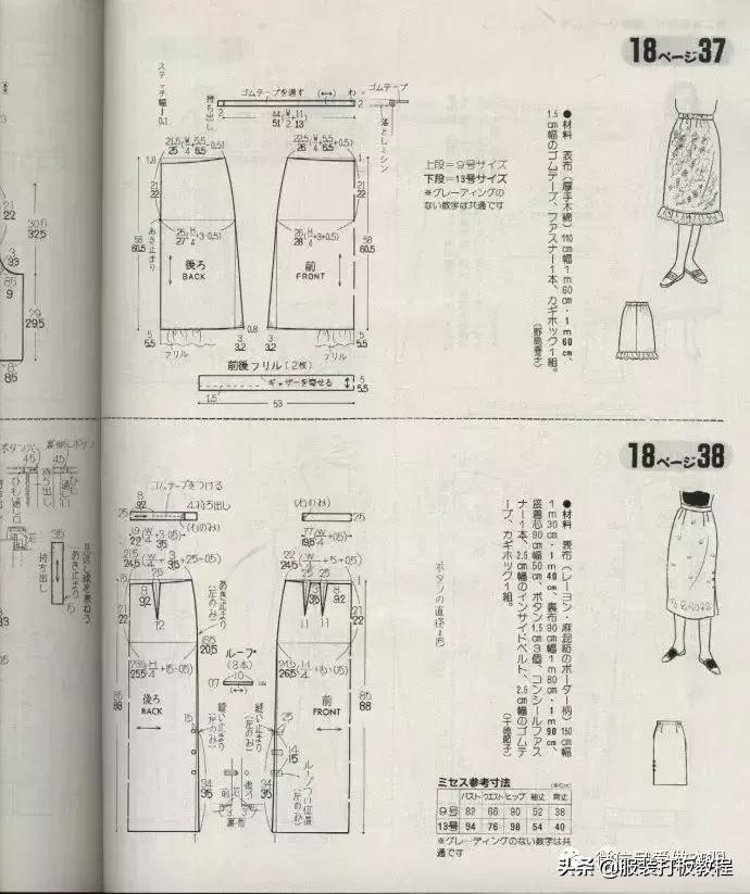 裁剪长袖上衣画图,衬衫裙子裁剪图纸