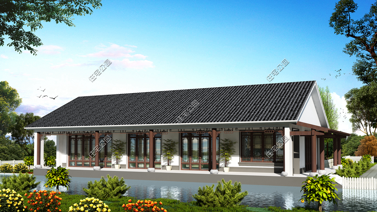 湖南陈先生30万自建农村小平房，有假山有菜园，占地1亩就是爽