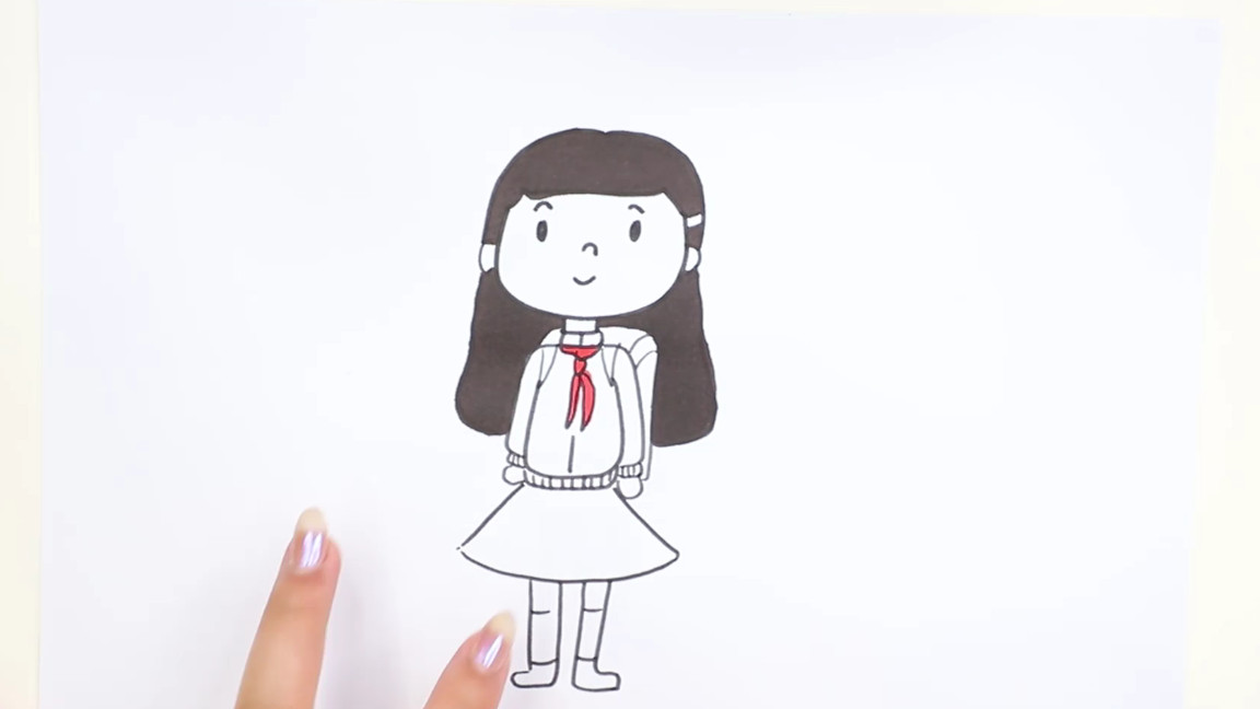 人物怎么画小学生
