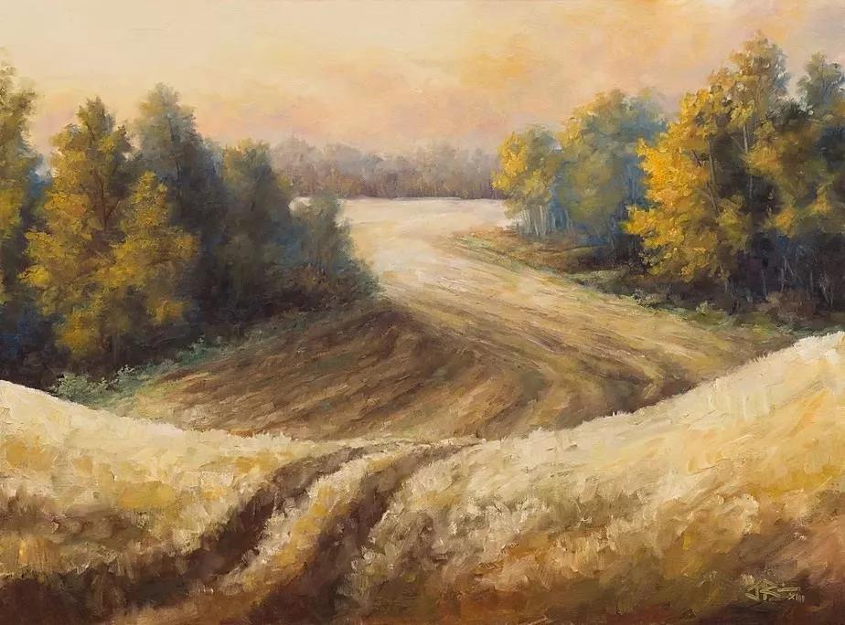 唯美壮丽的印象派风景油画,意境优美的古典风景油画欣赏