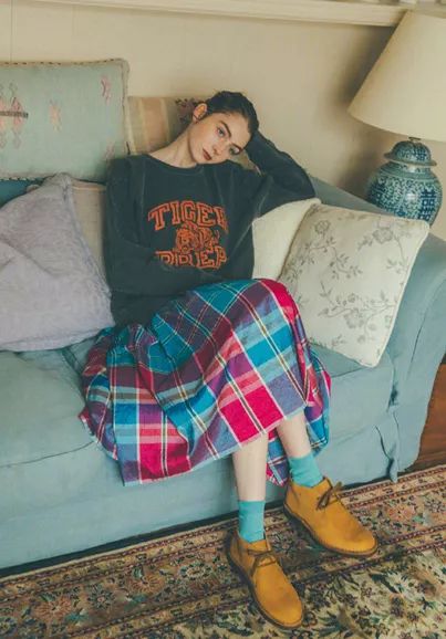 永不淘汰的格纹元素,格纹重塑经典复古摩登风强烈来袭