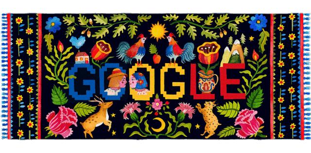 在诱人的民间插画中，艾奇将“不安”与花卉融为一体