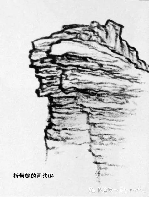 北派山水画山石画法,山水画技法山石的基本画法解析