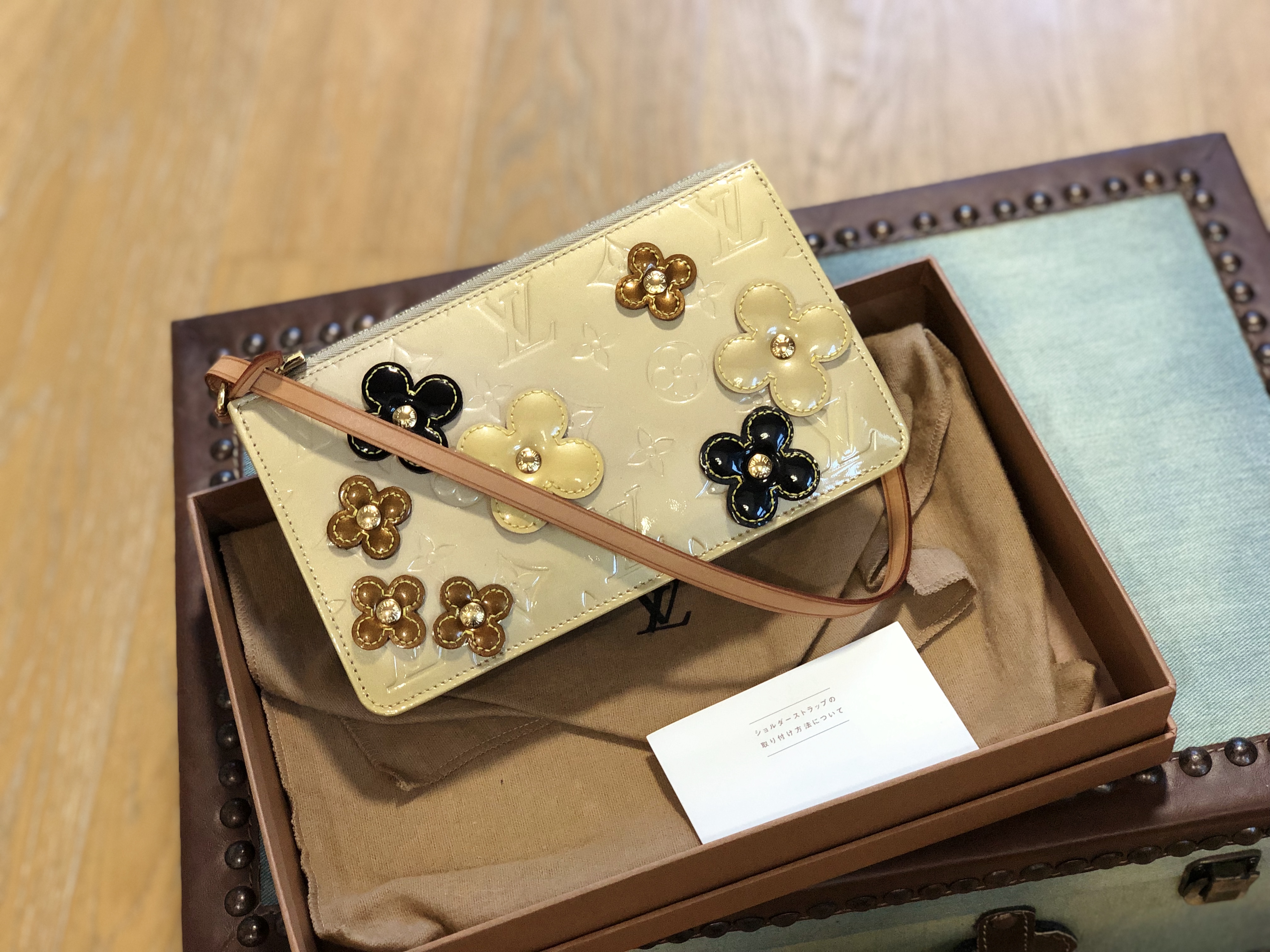 lv复古丹宁麻将包,lv路易威登专柜五合一麻将包粉色