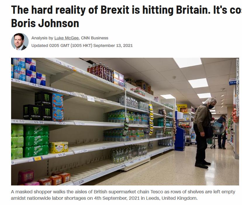 美媒美国经济面临多重危机,约翰逊时代脱欧提速与英国的挑战