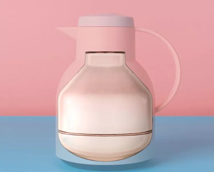 北欧风圆口冷水壶,北欧风轻奢保温壶