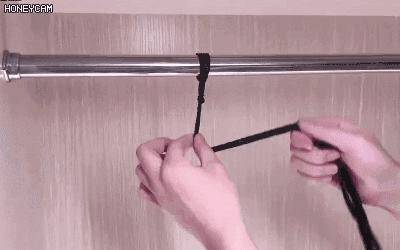 衣柜里系根鞋带，空间竟然大了一倍，太厉害了