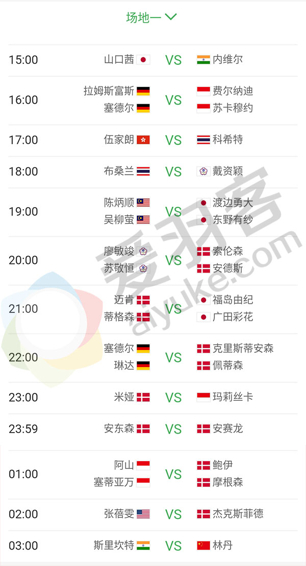 丹麦公开赛直播1号场地,2021丹麦公开赛男单决赛