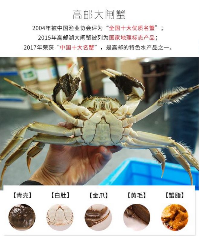 大闸蟹各部位千万别吃图解,大闸蟹这四个部位不建议吃