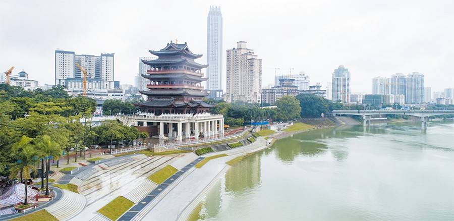 高清组图丨南宁：一江流淌诗与画，两岸风景各不同