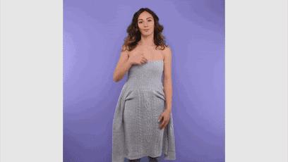 毛衣该不该收起来,毛衣腰侧边上有根带子怎么系好看