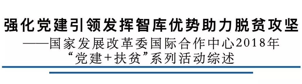 强化*党**建引领发挥智库优势助力脱贫攻坚——国家发展改革委国际合作中心2018年“*党**建+扶贫”系列活动综述