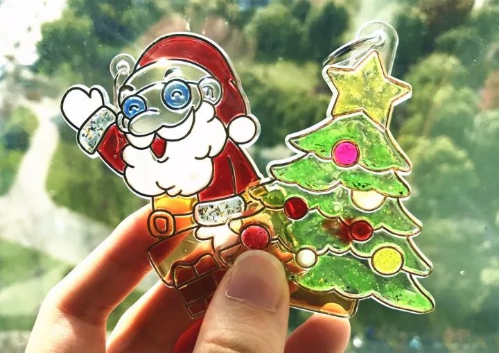 韩国amos水彩笔24色,韩国amos圣诞胶画测评