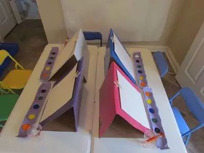 幼儿园教室角落立体大纸箱创意,大容量教室折叠纸箱