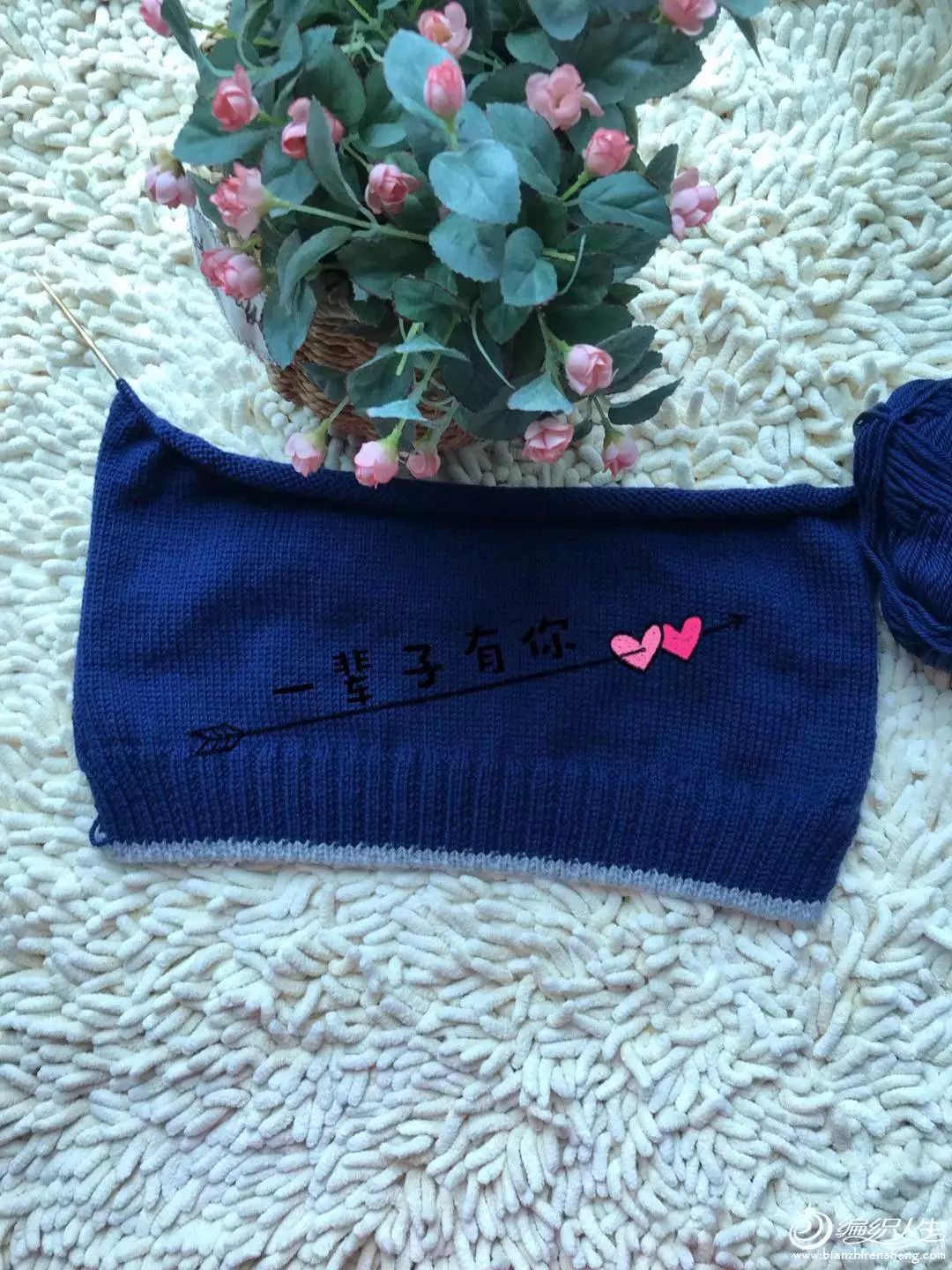 三四岁女宝提花毛衣棒针编织教程,女宝宝双色提花毛衣的编织教程