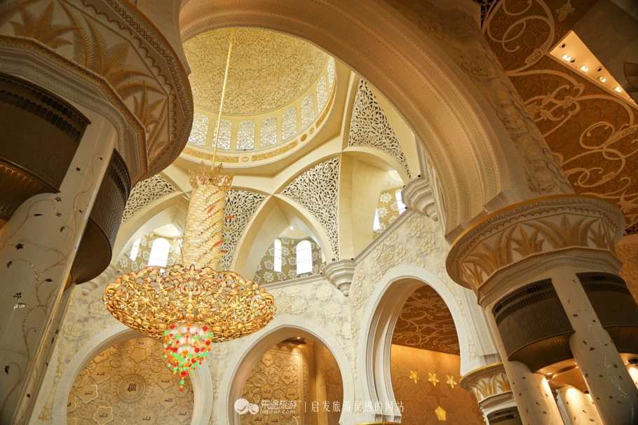 迪拜的谢赫扎伊德清真寺,迪拜清真寺谢赫扎伊德