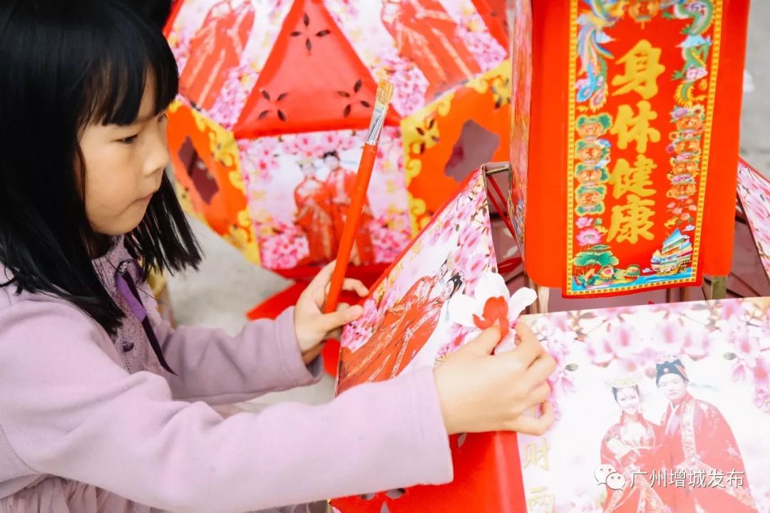 广州闽南传统大型花灯制作过程,派潭传统文化