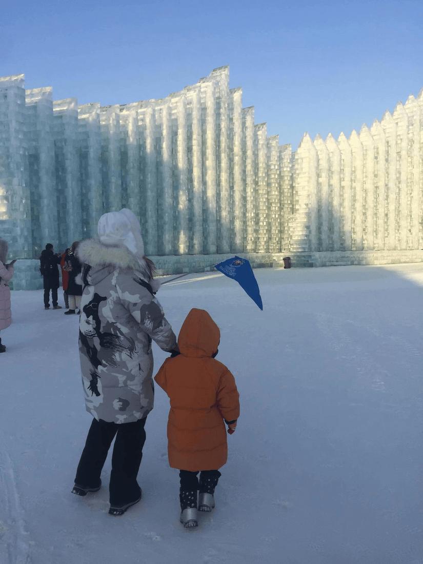 零下1°c的哈尔滨,零下18度冰城