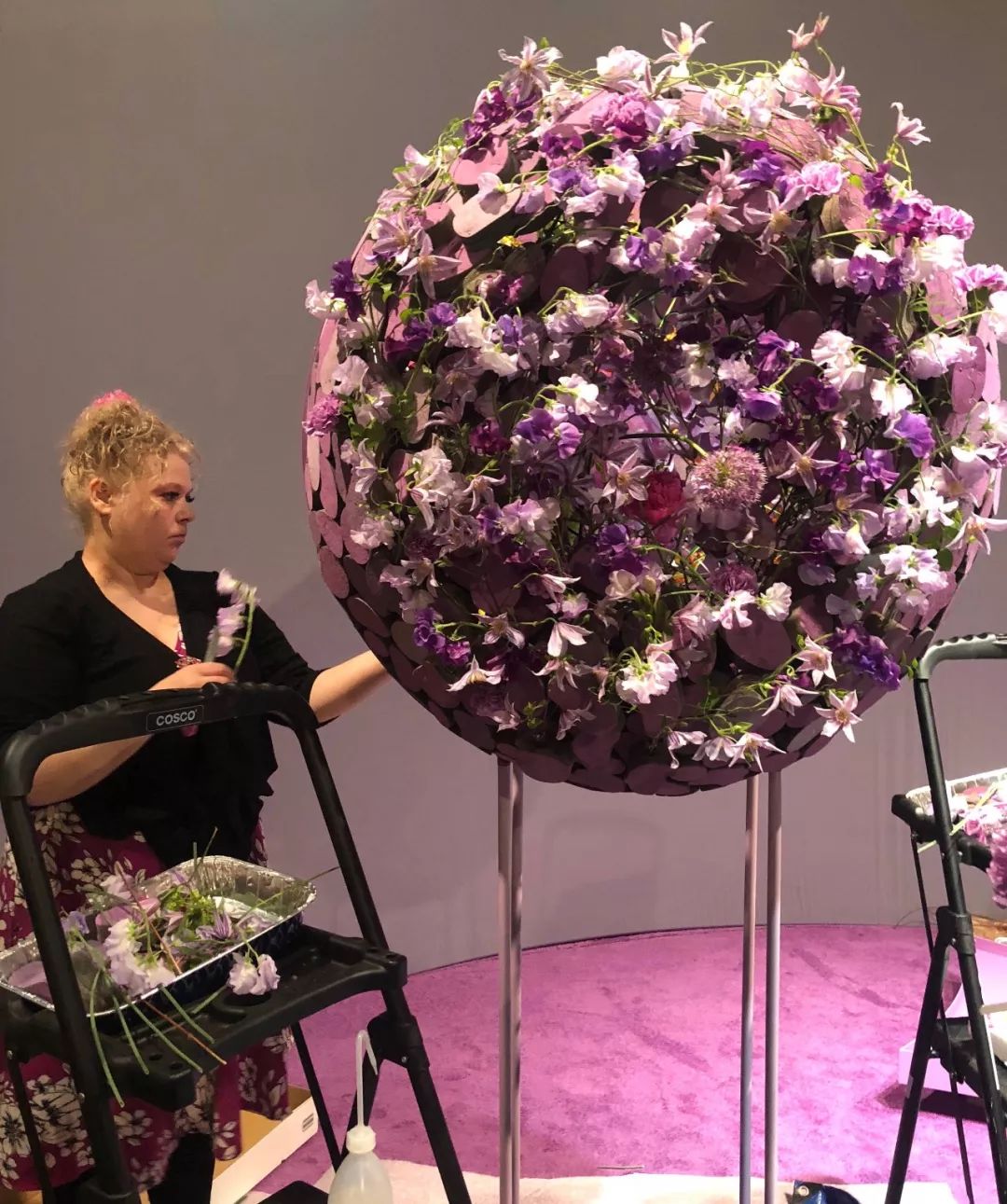 花艺国际比赛视频,2019美国费城花艺世界杯